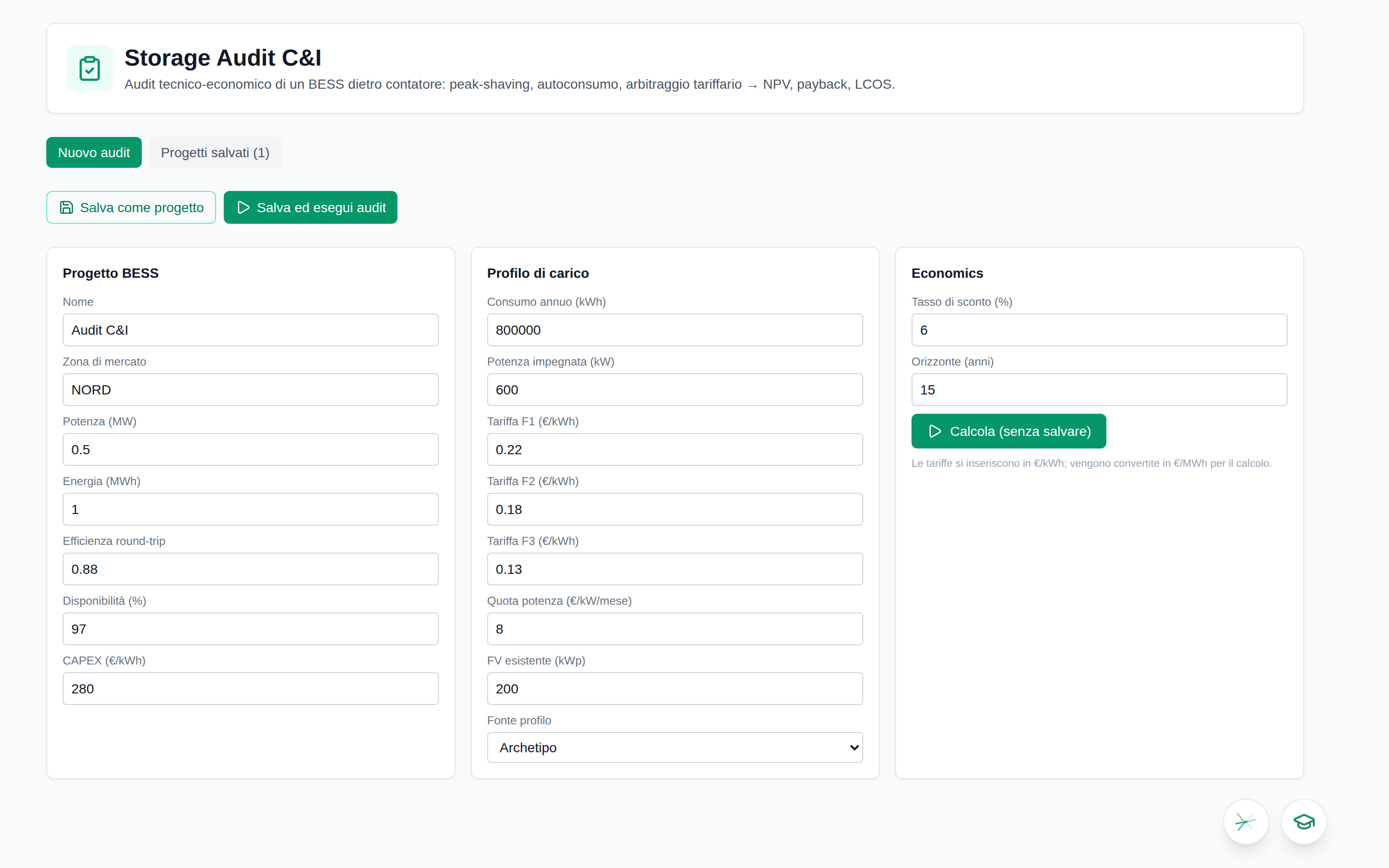 Storage Audit & Sizing